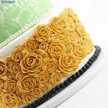 Нови 3D Рози от Фондан Торта Силиконова Форма За Украса на Тортата Инструменти за Рожден Ден, Сватба Бижута направи си САМ Шоколадови Бисквитки Мухъл