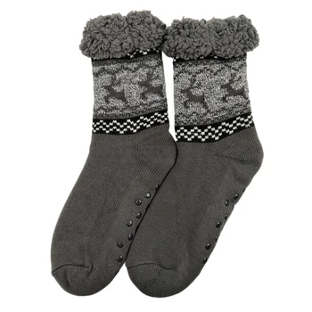 Мъжки чорапи минерални Топли чорапи Къси Памук Сгъстено Плюс Минерални кадифени домашни спални удобни нескользящие чехли За пол Мъжки