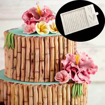3D Бамбук Силиконова Форма на Границата на Тортата Форма За празни приказки САМ Sugarcraft Инструменти За Украса на Торта, Бонбони Шоколадови Форми Gumpaste