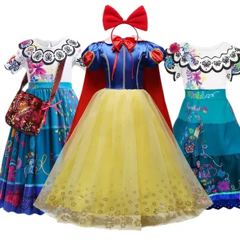 2022 Encanto/Детско парти за Момичета, Принцеса Рокля за Абитуриентски бал за Момичета, Детски Подаръци, Празнична Облекло, добре облечени Дрехи за Тийнейджъри