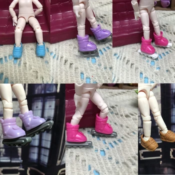 Нови 2 Чифта Обувки OB11, Аксесоари за Кукли BJD, Кънки за Кукли, Ежедневни Обувки, Маратонки за Кукли OB11