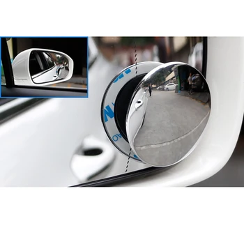 YASOKRO 360 Градуса без рамки тънки Автомобилни Огледала за Обратно виждане С Сляп Лъч Широкоугольное Кръгла Куполна Огледало за Паркиране на Кола