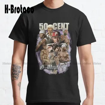 Класическа тениска 50 Cent Essential Бяла Дамски Ризи Изработени По Поръчка Тениски, Дигитален Печат Унисекс За Тийнейджъри Aldult Направете си нов дизайн