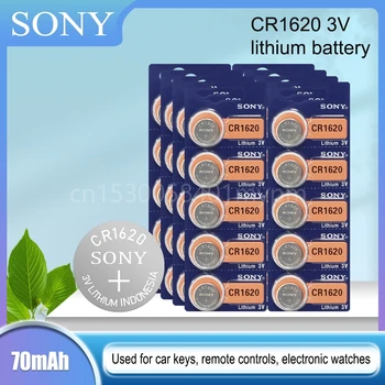 SONY Original CR1620 Бутон Батерии ECR1620 DL1620 5009LC Клетка Монета Литиева Батерия 3 CR 1620 Часа за Електронна Играчка с Дистанционно Управление