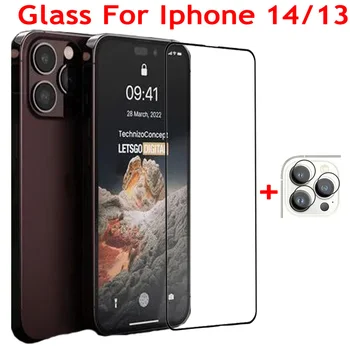 За iPhone 14 Pro Max Закалено Стъкло iPhone 14 Plus Защитно Фолио За екрана на iPhone 14 Pro 13 Мини Защита на Камерата iPhone14 Pro Стъкло