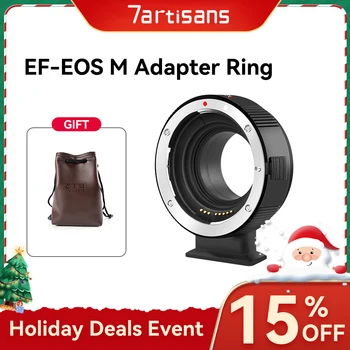 7artisans 7 artisans Адаптер за закрепване на обектив EF-EOS M с автофокус за обектива EF / EF-S беззеркальному обектива Canon EOS M (определяне на EF-M)