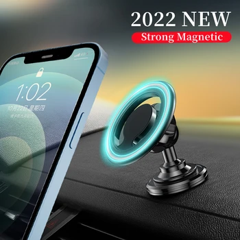 Авто Магнитен Държач за iPhone 13 12 14 Pro Max е Смартфон Универсален Пръстен Magsafe Планина За Телефон, Магнитна Скоба за Мобилен телефон в Колата
