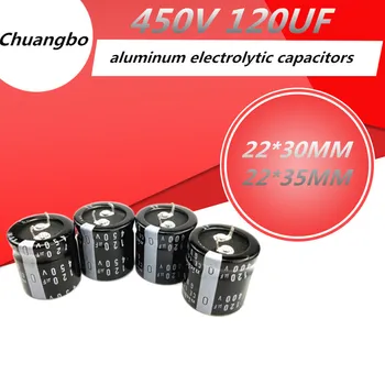 2 бр.-10 бр. 450V120UF Висококачествени алуминиеви електролитни кондензатори 120 icf 450 В 22x30 22x35 мм