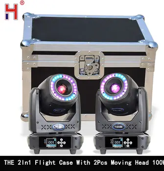 Мобилна Корона 100 W DMX Light Lyre Gobos Проекция с 5 Гранной Енергия и Осветление на Halo За DJ Бар Дискотека Нощен Клуб Вечерни Танци