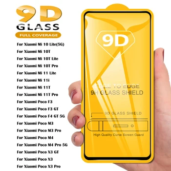 9D HD Закалено стъкло За Xiaomi Mi 12 12T 11T 10T 11 Lite Pro 11i Защитно Фолио Poco X3 NFC M3 M4 Pro 5G M5 X4 F3 F4 GT Стъкло 