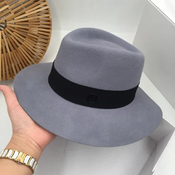 Европа и Съединените Щати, нова вълна Сър панама Необичайни шапки за мъже и жени модни писма издание на филц шапки