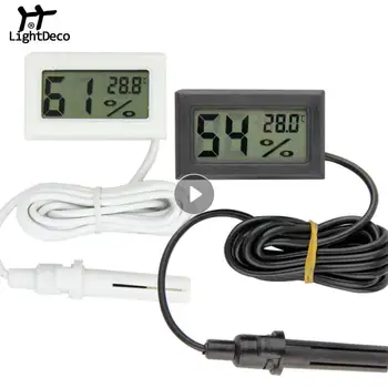 Мини Цифров LCD Термометър, Влагомер, Измерване на Температура И Влажност на въздуха, Сензор Сонда, Вътрешен Ръчен температурен Сензор, Инструмент, средство