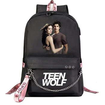 Раница Teen Wolf е За един Тийнейджър, Студентски Пътна Чанта, USB Зареждане, Моторен Комплект, Раници За Лаптоп, Чанта За Книги, Mochila