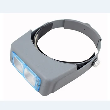 Лупа за Носене на Главата 1.5 X 2X 2.5 x 3.5 x Каска За Промишлени Обслужване на Оптични Лещи Увеличителни Очила Ремонт Часовщика Лупи