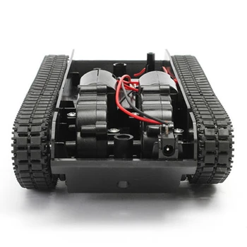 За Arduino 130 Моторни Сам Робот Играчки Rc Танк Умен Робот Tank Шасито На Автомобила Комплект Гума Верижен Робот За Деца
