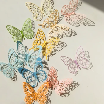 Yoofun Красиви Светиите Дантела 3D Пеперуди Scrapbooking Декоративни Материали, Хартия Колаж Нежеланите Списание САМ Хартия