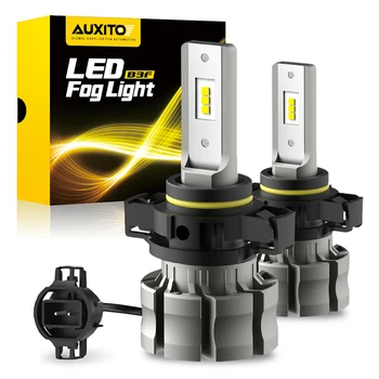 AUXITO 2 елемента 5202 Фарове за LED Лампи СДС Чип H9 H11 LED Противотуманный фенер H27 880 LED 6500 K Бял Автомобилен Фенер 2000LM DRL Автоматично осветление 12V
