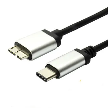 USB Type C Към Micro B 3,1 Кабел За Мобилен Твърд Диск За Бързо Зареждане на Лаптоп MacBook HDD Бърз Пренос на Данни Смартфон MicroB Тел Кабел