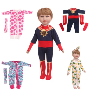 Стоп-моушън Дрехи Облечи за Хелоуин + Пролет Лято Kawaii 18 и 43 см. Куклата е Американска Момиче Празнични Играчки, Подаръчни Аксесоари
