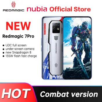 Игра телефон Nubia RedMagic 7 Pro 5G 6,8 см 120 Hz AMOLED 12 GB оперативна памет от 256 GB Восьмиядерный процесор Snapdragon 8 Gen 1 64 Mp Тройни Камери