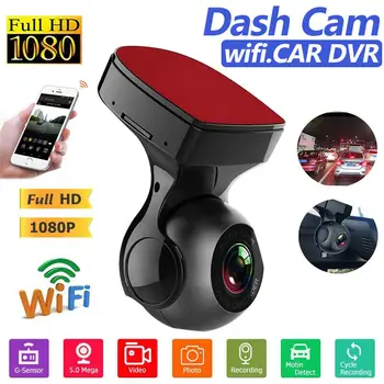 1080P HD Автомобилен Видеорекордер Dvr Wifi Android USB Скрита Автомобилна Камера за Нощно Виждане 170 ° Широкоъгълен Видеорекордер G-Sensor Drive един dashcam