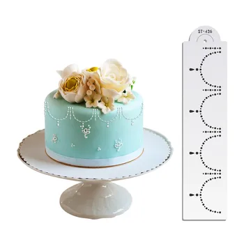Перлена Огърлица Шаблон За Торта Дизайна На Тортата Инструменти За Украса Фондантный Хранително-Вкусовата Шаблони Пластмасов Модел На Форма За Печене
