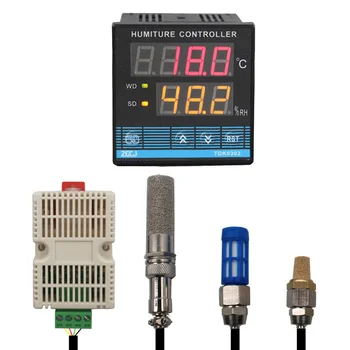 цифрово измерване на влажността и температурата TDK0302 работи с нагревател и охлаждащ вентилатор или влагозадържащ на въздуха с датчик 2 в 1