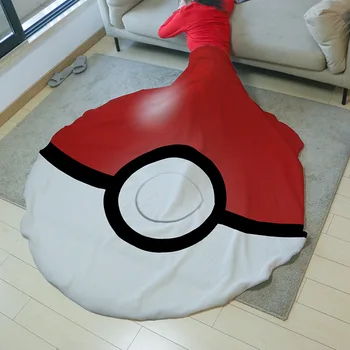 150 см Pokemon Pokeball Фланелевое Одеяло Плюшен Калъф Мека Играчка мода Високо Качество Подарък