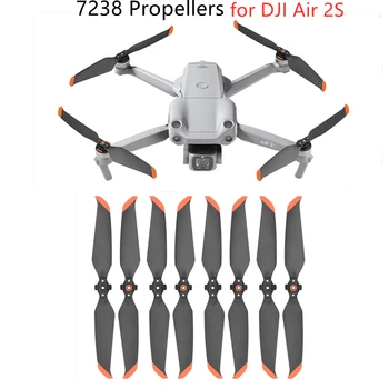 7238 Малошумных Витлото за DJI Air 2S Drone Quick Release Props Крыльевой Фен на CW CCW Сменяеми Аксесоари В наличност