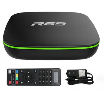 Оригинален R69 Smart TV Box Android 7,1 Allwinner H3 Quad-core 2,4 G Wifi Конзола 2 GB 16 GB 4K HD 1080P TVBOX PK X96 МАКС