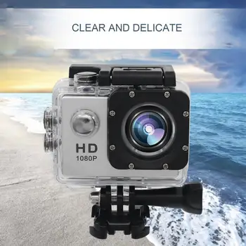 Камера HD Дисплей, Многофункционална 2,0-инчов Подводен Водоустойчив видео Рекордер за Спорт Преносим здрав