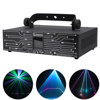 2,5 W RGB Анимационен Лазерен лъч Bengdi Bar Light Светкавица Сканиране Лазерен Лъч 3D Анимация Динамичен Етап DJ Светлина