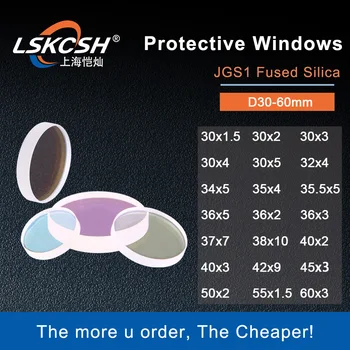 Стъклени прозорци 37кс7мм прозорец на обектива защита от лазер защитни за машини за Рязане на лазер влакна