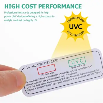 20pcs Светлинни Тестови Карти UVA UVC Тестови Карти Светлинен Индикатор за Дължина на Вълната Карта