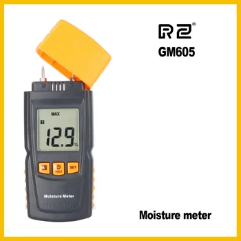 RZ EMT01 Преносим Измерване на Влажност на Дървесина Влагомер Плътност на Дървесината Дигитален Електрически Тестер инструмент за Измерване GM605