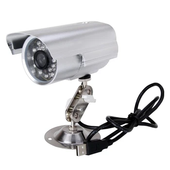 Водоустойчива външна камера за видеонаблюдение видеонаблюдение dvr за нощно виждане запис на мини SD-картата Външен рекордер DVR Камера