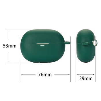 M2EC Подходящ за Baseus WM05 Калъф за слушалки във формата на миди устойчив на удари Защитен ръкав от надраскване Моющийся Прахоустойчив корпус