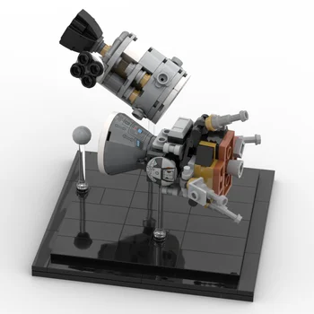 Межзвездная изграждане на малки частици градивен елемент на MOC космически кораб Мини Apollo 13 стерео DIY детска играчка за рожден ден, подарък модел