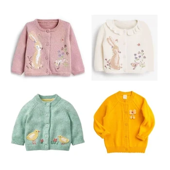 Little maven/ Пуловер за малки момичета, Скъпа Вязаная Ежедневни Облекла пролет-есен меки и удобни детски дрехи от 2 до 7 години
