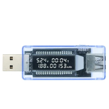 USB Ток Напрежение Капацитет Тестер Волта Ток Напрежение Зарядно Устройство за Откриване на Капацитет Тестер Метър Волтметър Амперметър Детектор Монитор