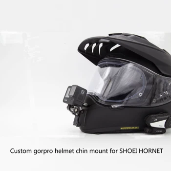 закрепване за брадичката шлем за камера за движение, обичай, е плътно до спортни камери, стойки за мотоциклети SHOEI-HORNET, скоби за gopro-serials