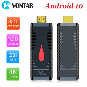 VONTAR X96 S400 2 GB 16 GB ОТ 1 GB, 8 GB, Android 10 Мини TV-конзола Allwinner H313 Четириядрен 4K 2,4 G Wifi Google Плейър TV Box Ключ