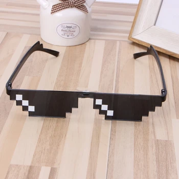 Стръмни 3-битови MLG Пикселова слънчеви очила Разберись с тези Очила Pixel SunglassesCool 3-битови MLG Пикселова слънчеви очила Разберись с това Стъкло