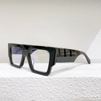Бели Черни Червени Квадратни Големи Рамки, Висококачествени Мъжки Оптични Очила по Рецепта OERI003, Модерни Дамски Слънчеви Очила