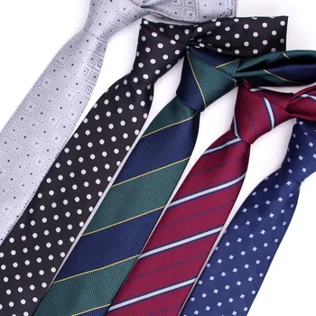 Мъжки вратовръзки 7 см подарък вратовръзка Мъж vestidos бизнес сватбен вратовръзка Мъжки Рокля legame gravata Англия В ивицата ЖАККАРДОВЫЙ ТЪКАНИ