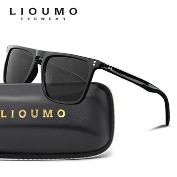LIOUMO Дизайн, Класически Ретро Нитове Рамка Vintage Слънчеви Очила За Жени, За Мъже Поляризирани Шофиране, Очила За Жени 100% UV Защита zonnebril