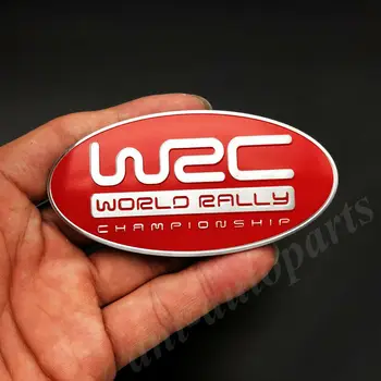 Червен Метал WRC Рали Шампионат Багажника на Колата Емблемата на Иконата Стикер Стикер