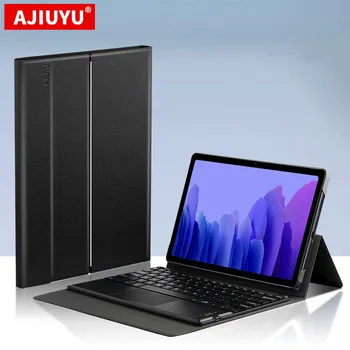 AJIUYU Калъф с клавиатура за Samsung Galaxy Tab A7 10,4 Калъф Калъф с Bluetooth клавиатура За по-Tab A7 SM-T500 T505 T507 10,4 