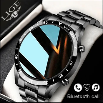 LIGE 2022 Новите Смарт Часовници Bluetooth Покана Smartwatch Мъжки И Женски Водоустойчиви Спортни Фитнес Гривна За IOS и Android Xiaomi Huwei