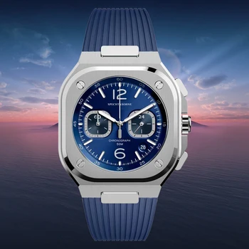 2022 Най-Продаваните Стоки 42 мм Мъжки Часовник Луксозна Марка Мултифункционален Мъжки Кварцов Хронограф Часовник е От Неръждаема Стомана 316L